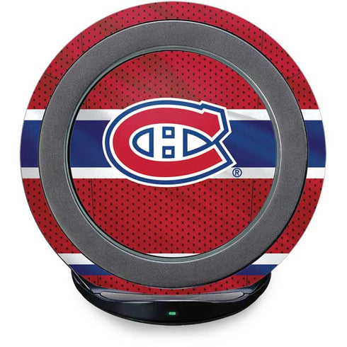NHL Montreal Canadiens Home Jersey Fast Charge Wireless Charging Stand Skin