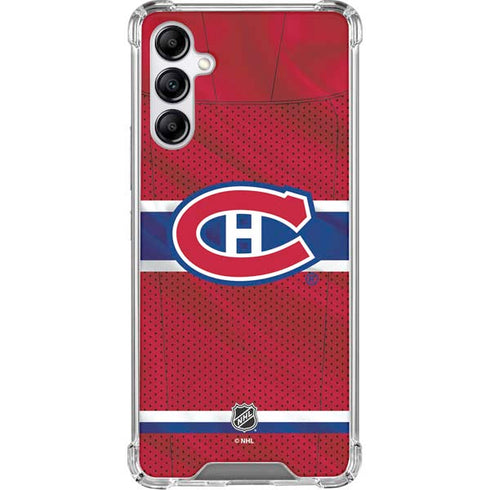 NHL Montreal Canadiens Home Jersey Galaxy A15 5G Clear Case