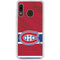 NHL Montreal Canadiens Home Jersey Galaxy A20 Clear Case