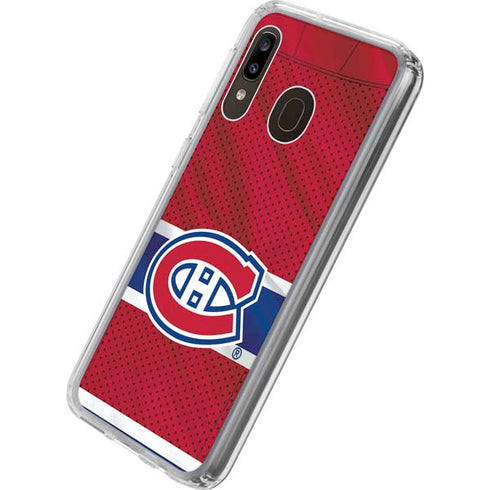 NHL Montreal Canadiens Home Jersey Galaxy A20 Clear Case