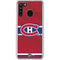 NHL Montreal Canadiens Home Jersey Galaxy A21 Clear Case