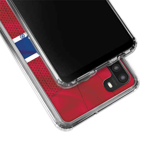 NHL Montreal Canadiens Home Jersey Galaxy A21 Clear Case