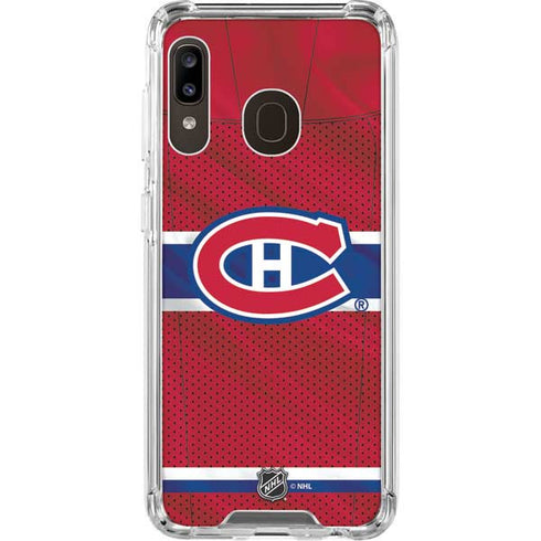 NHL Montreal Canadiens Home Jersey Galaxy A30 Clear Case
