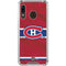 NHL Montreal Canadiens Home Jersey Galaxy A30 Clear Case