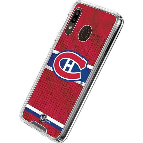 NHL Montreal Canadiens Home Jersey Galaxy A30 Clear Case