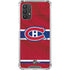 NHL Montreal Canadiens Home Jersey Galaxy A32 5G Clear Case