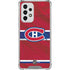 NHL Montreal Canadiens Home Jersey Galaxy A53 5G Clear Case