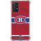 NHL Montreal Canadiens Home Jersey Galaxy A72 5G Clear Case