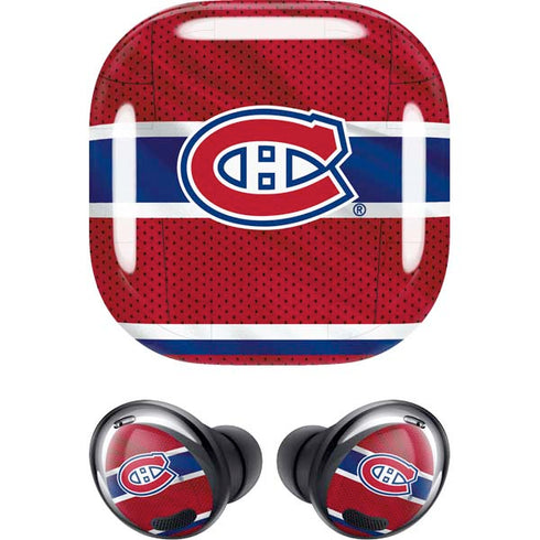 NHL Montreal Canadiens Home Jersey Galaxy Buds Pro Skin