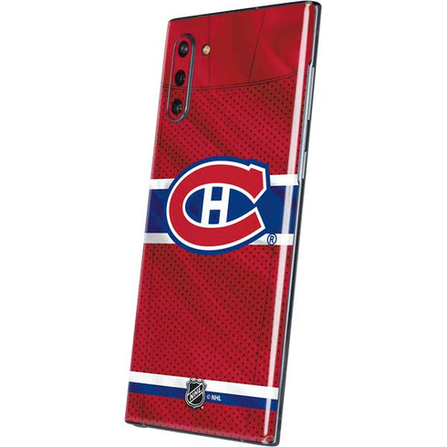 NHL Montreal Canadiens Home Jersey Galaxy Note 10 Skin