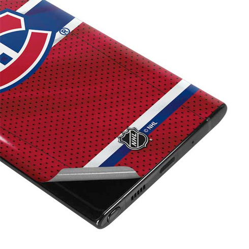 NHL Montreal Canadiens Home Jersey Galaxy Note 10 Skin