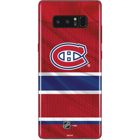 NHL Montreal Canadiens Home Jersey Galaxy Note 8 Skin