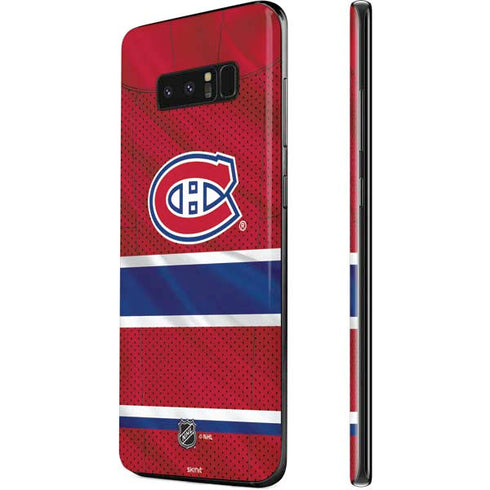 NHL Montreal Canadiens Home Jersey Galaxy Note 8 Skin