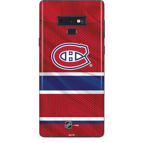 NHL Montreal Canadiens Home Jersey Galaxy Note 9 Skin