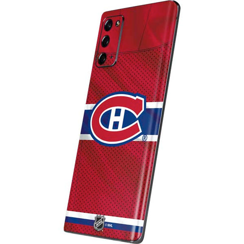 NHL Montreal Canadiens Home Jersey Galaxy Note20 5G Skin