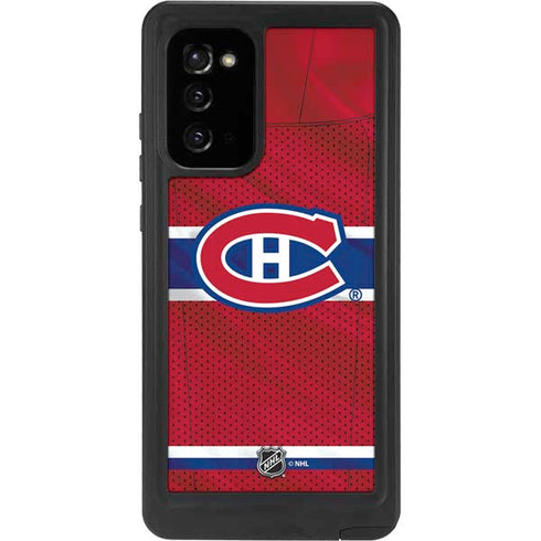 NHL Montreal Canadiens Home Jersey Galaxy Note20 5G Waterproof Case