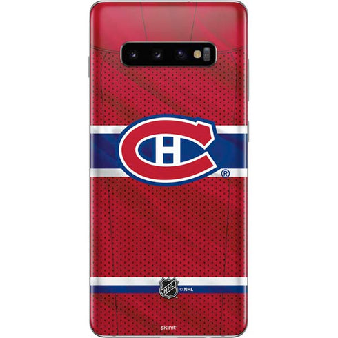 NHL Montreal Canadiens Home Jersey Galaxy S10 Plus Skin