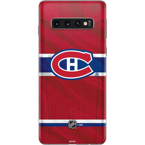 NHL Montreal Canadiens Home Jersey Galaxy S10 Skin