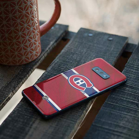 NHL Montreal Canadiens Home Jersey Galaxy S10e Skin