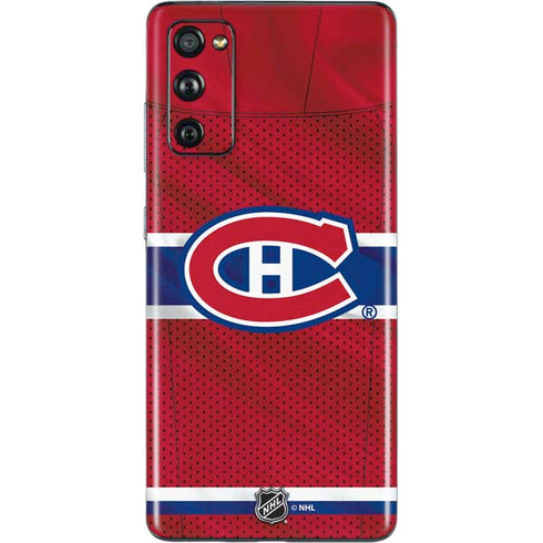 NHL Montreal Canadiens Home Jersey Galaxy S20 Fan Edition Skin
