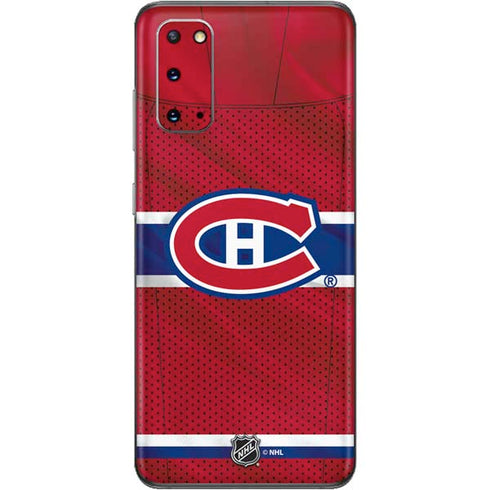 NHL Montreal Canadiens Home Jersey Galaxy S20 Skin