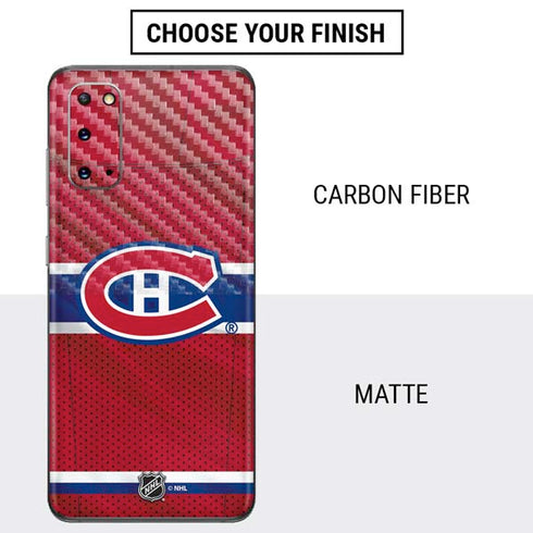 NHL Montreal Canadiens Home Jersey Galaxy S20 Skin