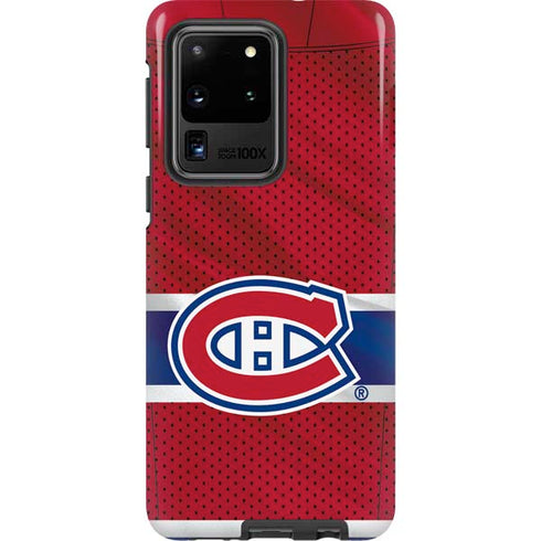 NHL Montreal Canadiens Home Jersey Galaxy S20 Ultra 5G Pro Case