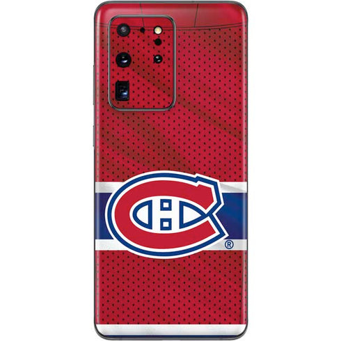 NHL Montreal Canadiens Home Jersey Galaxy S20 Ultra 5G Skin