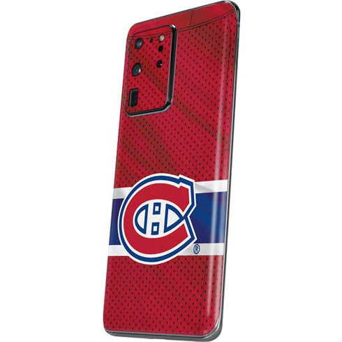 NHL Montreal Canadiens Home Jersey Galaxy S20 Ultra 5G Skin