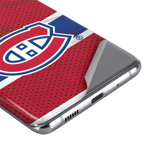 NHL Montreal Canadiens Home Jersey Galaxy S20 Ultra 5G Skin