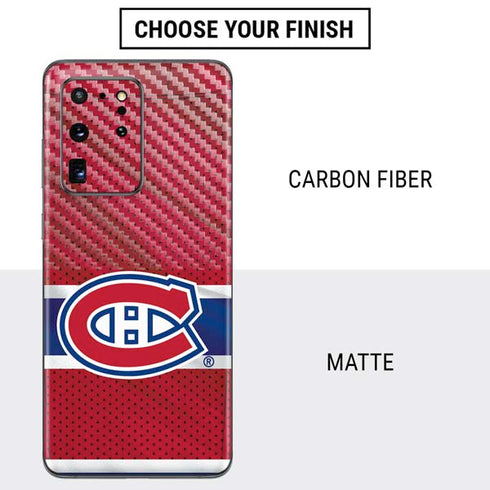 NHL Montreal Canadiens Home Jersey Galaxy S20 Ultra 5G Skin