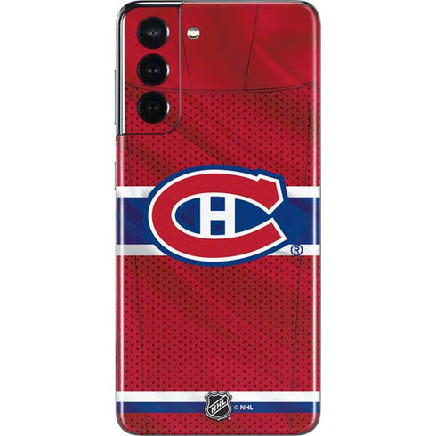 NHL Montreal Canadiens Home Jersey Galaxy S21 5G Skin