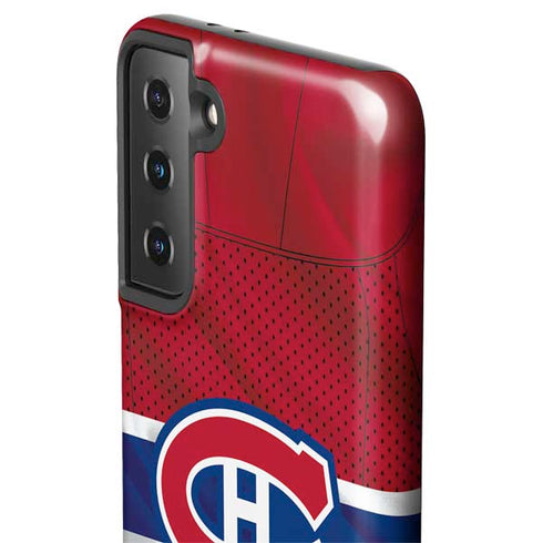 NHL Montreal Canadiens Home Jersey Galaxy S21 FE Pro Case