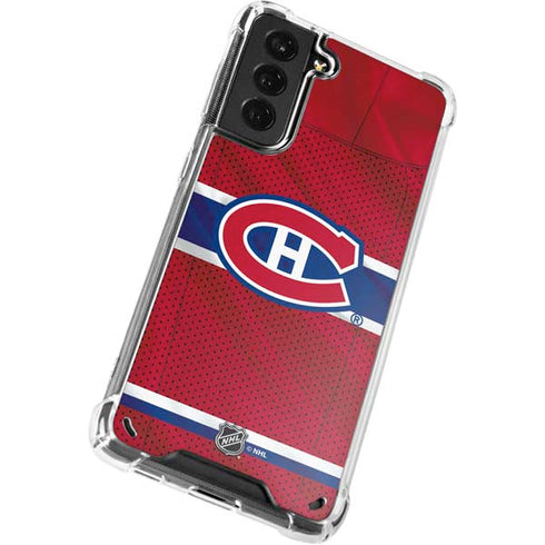NHL Montreal Canadiens Home Jersey Galaxy S21 Plus 5G Clear Case