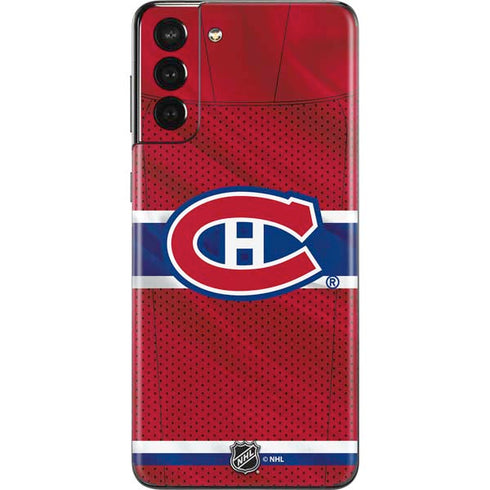 NHL Montreal Canadiens Home Jersey Galaxy S21 Plus 5G Skin