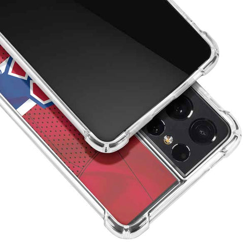 NHL Montreal Canadiens Home Jersey Galaxy S21 Ultra 5G Clear Case