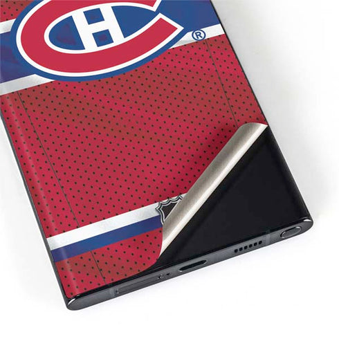 NHL Montreal Canadiens Home Jersey Galaxy S22 Ultra Skin