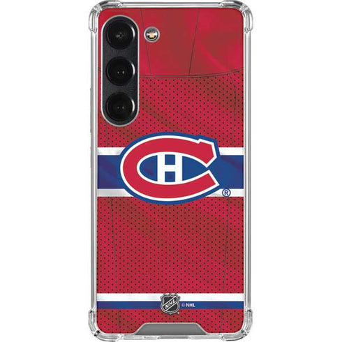 NHL Montreal Canadiens Home Jersey Galaxy S23 Clear Case