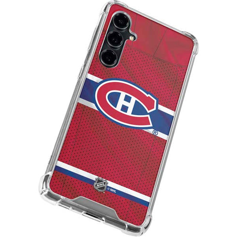 NHL Montreal Canadiens Home Jersey Galaxy S23 FE Clear Case