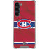 NHL Montreal Canadiens Home Jersey Galaxy S23 Plus Clear Case