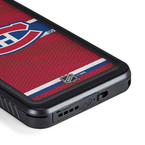 NHL Montreal Canadiens Home Jersey Galaxy S23 Plus Waterproof Case