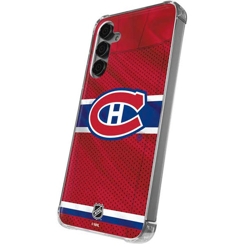 NHL Montreal Canadiens Home Jersey Galaxy S24 Plus Clear Case