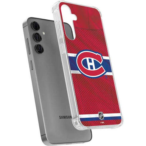 NHL Montreal Canadiens Home Jersey Galaxy S24 Plus Clear Case