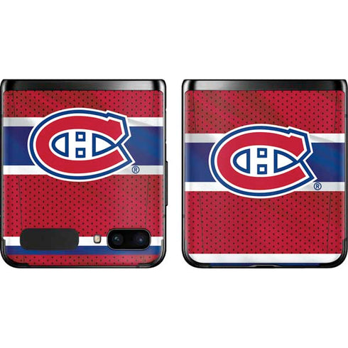 NHL Montreal Canadiens Home Jersey Galaxy Z Flip Skin