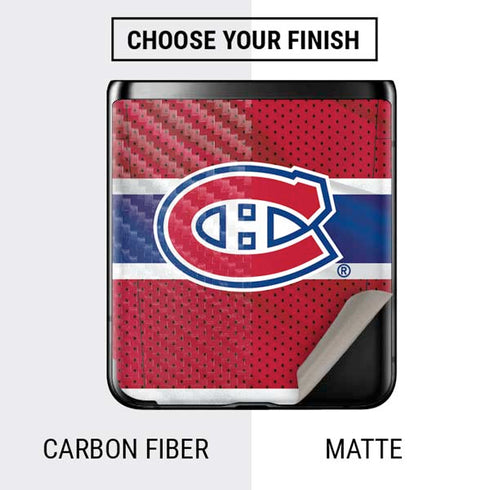NHL Montreal Canadiens Home Jersey Galaxy Z Flip Skin