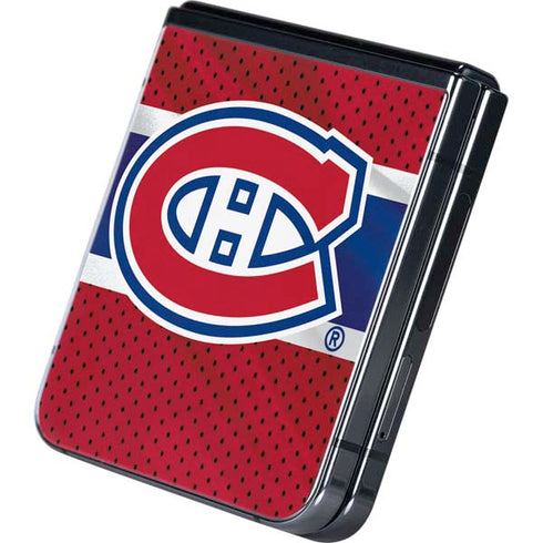 NHL Montreal Canadiens Home Jersey Galaxy Z Flip5 5G Skin