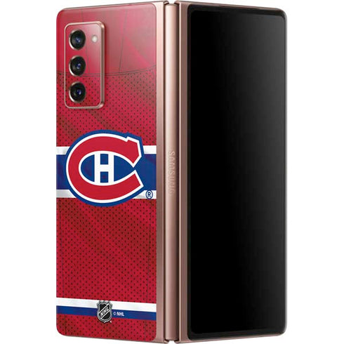 NHL Montreal Canadiens Home Jersey Galaxy Z Fold2 5G Skin