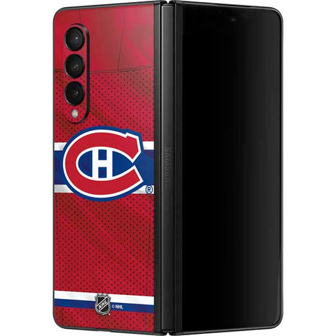 NHL Montreal Canadiens Home Jersey Galaxy Z Fold3 5G Skin