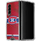 NHL Montreal Canadiens Home Jersey Galaxy Z Fold4 5G Clear Case