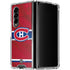 NHL Montreal Canadiens Home Jersey Galaxy Z Fold4 5G Clear Case